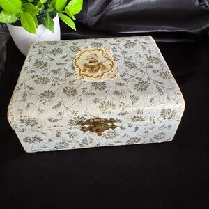 RARE real Antique Victorian sewing box